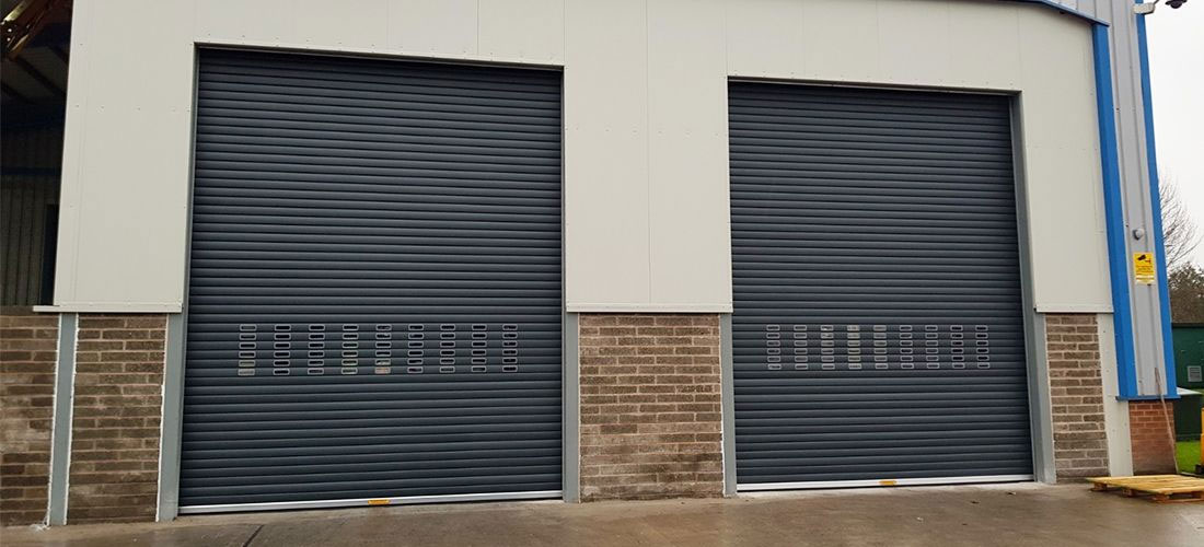 Insulated roller shutter door photo